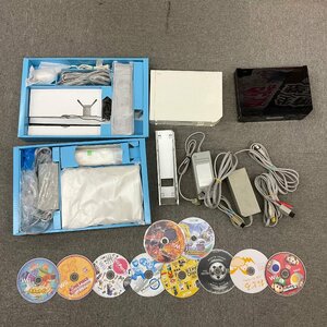 ♪任天堂 ニンテンドー Nintendo Wii ゲーム機 本体 まとめ ゲーム付き ジャンク@M004