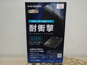 ①新品・未開封☆I-O DATA アイ・オー・データ機器　耐衝撃ポータブルハードディスク　HDPD-UTD1　1TB