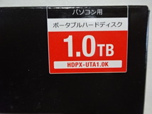 ①新品・未開封☆I-O DATA/アイ・オー・データ機器/HDD/ポータブルハードディスク/1.0TB/HDPX-UTA1.0K/全面アルミボディ/カクうす/ブラック_画像6