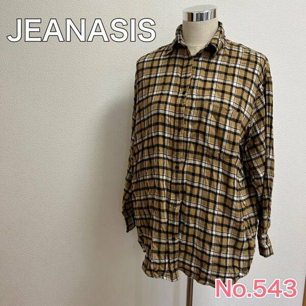 送料無料 匿名配送 JEANASIS ジーナシス 長袖 シャツ