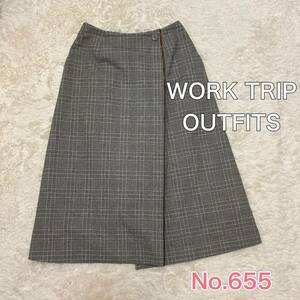 送料無料 匿名配送 WORK TRIP OUTFITS UNITED ARROWS 膝丈スカート