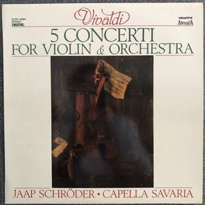 LPレコード　A.VIVALDI 5 CONCERTI FOR VIOLIN & ORCHESTRA SLPD-12684 海外版　レトロ　ヴィンテージ