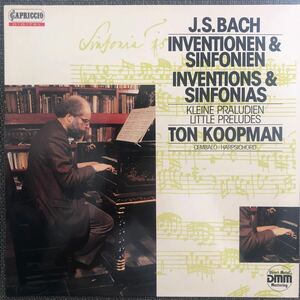 LPレコード J.S.BACH INVENTIONEN & SINFONIEN C-27-210 海外版　レトロ　ヴィンテージ