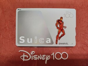 新品未使用送料込み　ディズニー Disney100 記念Suica バラ売り「アイアンマン」です 