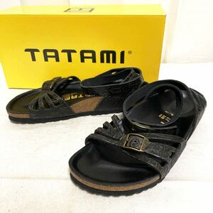 12★ TATAMI by BIRKENSTOCK タタミ ビルケンシュトック Palma パルマ サンダル 37 24 ブラック レディース シューズ