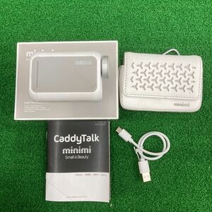 minimi レーザー距離計 ゴルフ　中古　ミニミ　キャディートーク　caddytalk ホワイト