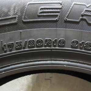 中古タイヤ 175/80R16 ブリヂストン DUELER H/L 684II バリ山 2021年式 4本セットの画像8