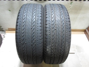 中古タイヤ　225/55R19　ブリヂストン　DUELER H/L　8分山　2020年式　2本セット