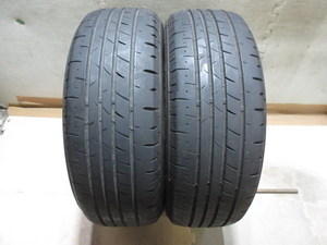 中古タイヤ　205/60R16　ブリヂストン　PLAYZ PX-RV II　7.5分山　2本セット