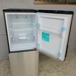 Haier ハイアール ノンフロン冷凍冷蔵庫 2ドア JR-XP2NF148F 動作確認済み メンテナンス済み シルバー 148L 引き取り可能 冷蔵庫 2023年製の画像3