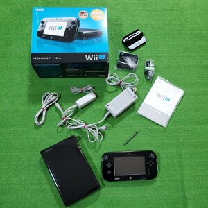 Wii U 本体 32GB WUP-101 GamePad ゲームパッド WUP-010 クロ ブラック 動作確認済み 初期化済み オススメ(*^^*) Nintendo 任天堂