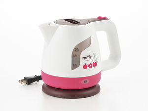 Неиспользованный Miffy Electric Kettle 0,8L White X Pink