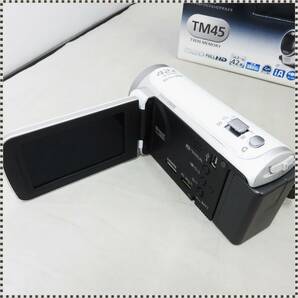 【 美品 】 パナソニック デジタルハイビジョン ビデオカメラ TM45 ホワイト HDC-TM45 HA041401の画像4