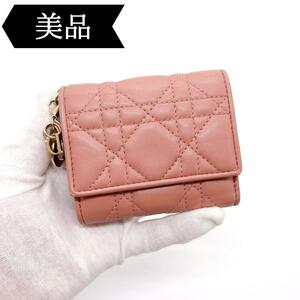 * Christian Dior *reti Dior / Lotus wallet Ram / folding purse 