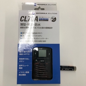 【1円スタート】 モトローラ CL70A ブラック SBR-17MH付 特定小電力トランシーバー 特小 無線機[8056]