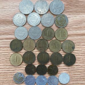 オーストリア シリング グロッシェン 29枚 約0.11kg まとめ 硬貨 海外コイン 外国コイン 古銭 コイン 旧硬貨 アンティーク 貨幣 外貨 の画像1