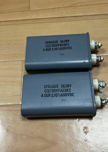 SPRAFUE 56289 4.0 UF 600VDC vacuum tube parts 