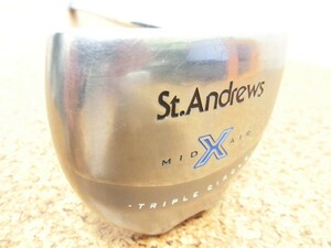 ♪St.Andrews セントアンドリュース MID X AIR TRIPLE CIRCLE パター 34インチ スチールシャフト 中古品♪T0630