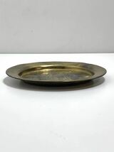 ヴィンテージのオリエンタル真鍮皿キャメル華やかなキャンドル皿1930年代壁掛けVintage of Oriental Brass Dishes Ornate Candle Dish. _画像2
