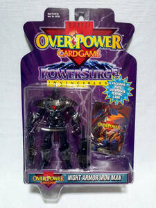  toy biz1996 year over power 5" Night armor - Ironman NIGHT ARMOR IRON MAN*MARVEL OVER POWER TOYBIZma- bell Avengers 