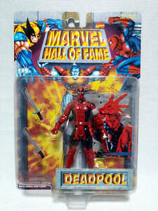 定形外可 トイビズ 1996年 5″ デッドプール MARVEL HALL OF FAME　DEADPOOL　TOYBIZ マーベル X-MEN ）ウルヴァリン アベンジャーズ