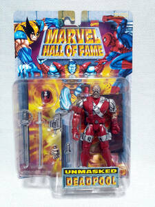 定形外可 トイビズ 1997年 5″ アンマスクド デッドプール MARVEL HALL OF FAME　UNMASKED DEADPOOL *TOYBIZ マーベル X-MEN ウルヴァリン