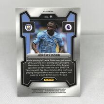 #11 black & white JEREMY DOKU PANINI PRIZM PREMIER LEAGUE_画像3