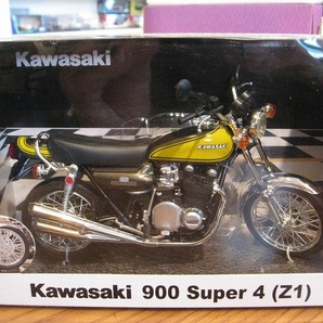 ok蔵出し★初版絶版アオシマ1/12カワサキZ1 900Super4 イエローボール☆の画像2