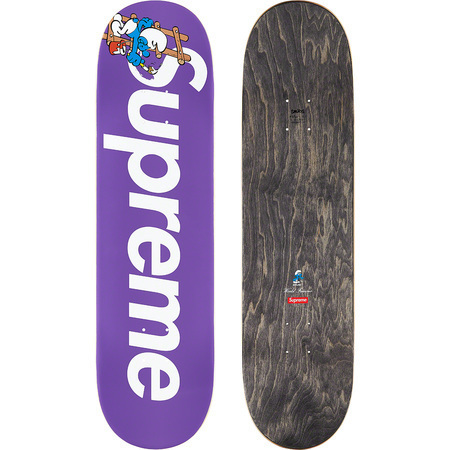 supreme smurfs skateboard purple シュプリーム スケートボード デッキ 板 スマーフ 新品未使用 紫 パープル 