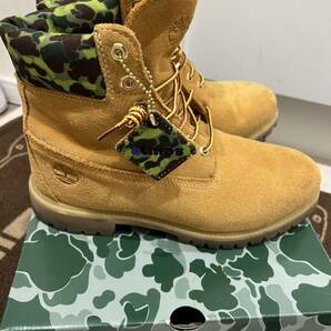 美品 希少モデル Timberland atmos ティンバーランド アトモス特注品 6インチプレミアムブーツ サイズ27.5 6inch premium waterproof bootsの画像3