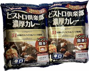 ビストロ倶楽部 濃厚カレー 辛口 8食分(170g×8袋)ビーフカレー 51種類のスパイス&ハーブ使用 レトルト食品 保存食品 長期保存 常備食