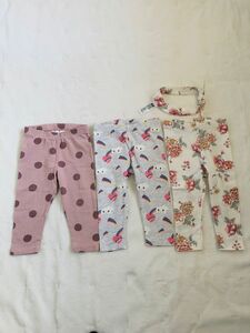 パンツ レギンス　H&M 80 ベビー 薄手 3枚セット おまけ付き