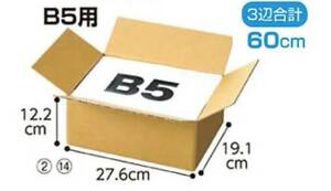 【未開封新品】ダンボール　60サイズ　30枚　底面B5