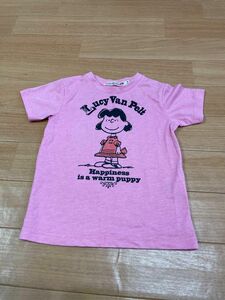 値下げ不可　ユニクロ　スヌーピー　Tシャツ　ピンク　100サイズ　キッズ　半袖