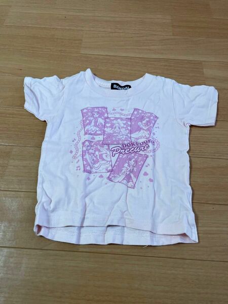 値下げ不可　プリキュア　Tシャツ　ピンク　100サイズ　キッズ　半袖　バンダイ