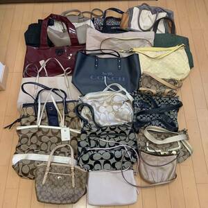 1 иен ~ * роскошный!! продажа комплектом ' женщина сумка 20 позиций комплект ' Coach Ferragamo прочее бренд ручная сумочка сумка на плечо большая сумка 