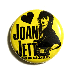 25mm 缶バッジ Joan Jett &the Blackhearts ジョーンジェット &ザ・ブラックハーツ Runaways