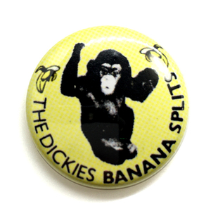 25mm 缶バッジ The Dickies　BANANA SPLITS ディッキーズ Power Pop Punk パンク