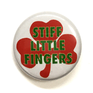 25mm 缶バッジ Stiff Little Fingers SLF clover パンク