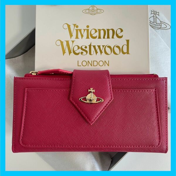 【現品限り】新品未使用 Vivienne Westwood 長財布 ピーチ