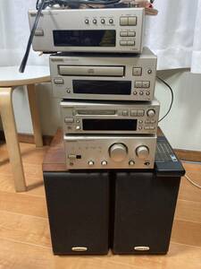 onkyo　t-405w c-705 a-909　md-105　d-102ax　コンポ