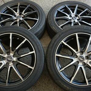 即決 グッドイヤー 215/50R17 ブラポリ A-TECH 7J +48 PCD100 インプレッサ BRZ レガシィ エクシーガ CT200h ウィッシュ *509nの画像1