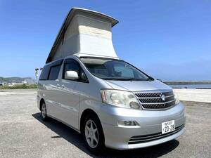 * vehicle inspection "shaken" attaching Alphard sleeping area in the vehicle fishing . picnic also! camper sub battery FF heater portable cooking stove sink 100V inverter external power supply 