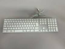 L135)Apple純正 日本語配列 USBキーボード ★ Apple Keyboard A1243 JIS テンキー付 動作確認済_画像1