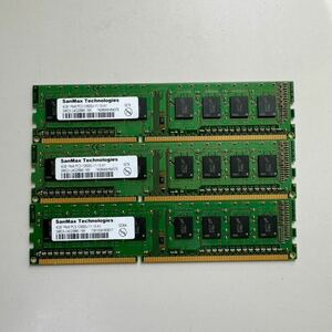 *SanMax Technologies製 PC3-12800U 1Rx8 4GB×3枚組=12GB