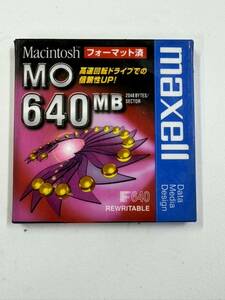 L119)maxell MO 640 mb 3.5 type light magnetism disk MA-M640.MAC.BP1 macOS Macintosh format settled new goods unused 