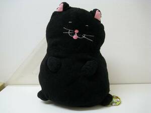 でぶねこ ぽにょぽにょぬいぐるみ クロ M 大きいです タグ付き 未使用保管品