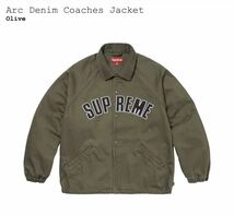 2024SS Supreme Arc Denim Coaches Jacket シュプリーム デニム コーチ ジャケット 新品未使用 Mサイズ オリーブ olive_画像1