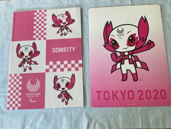 東京オリンピック　パラリンピック　2020 罫線×８冊・下敷 ノート　B5 公式　ソメイティ