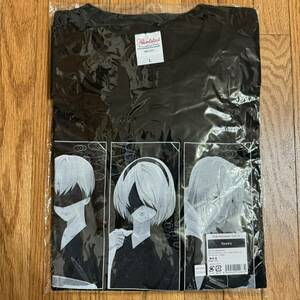 NieR：Automata×極楽湯コラボ　Tシャツ　Lサイズ　　　ニーアオートマタ 極楽湯デ超回復セヨ ヨルハ二号B型 ヨルハ九号S型 ヨルハA型二号